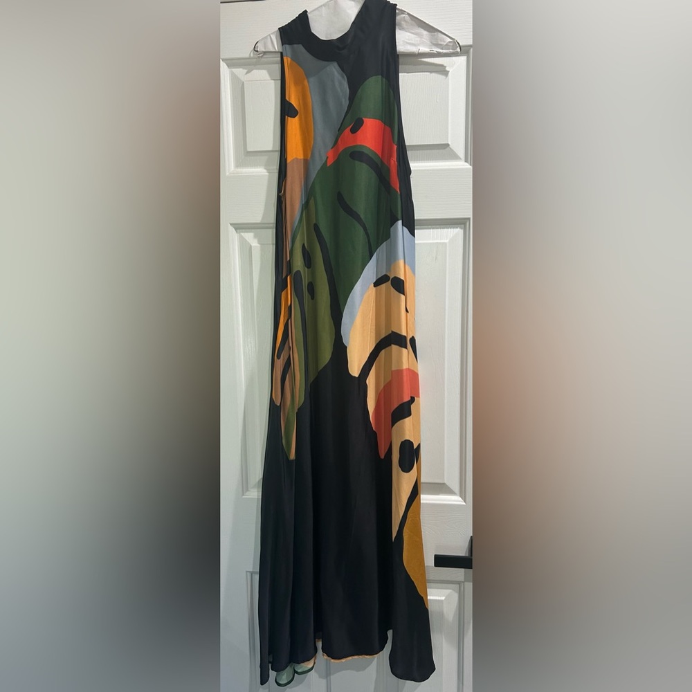 Multicolor Sleeveless Maxi Dress